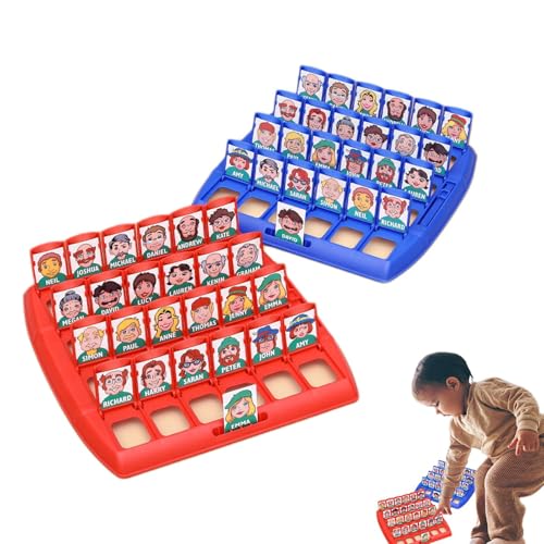 lyanny Ratespiel für Kinder, Ratekartenspiel, Lernbrettspielzeug, Interaktive Brettkartenspiele, Brettspiele für 2 Spieler für Kinder, Schachbrettspiel zum Erraten von Charakteren von lyanny