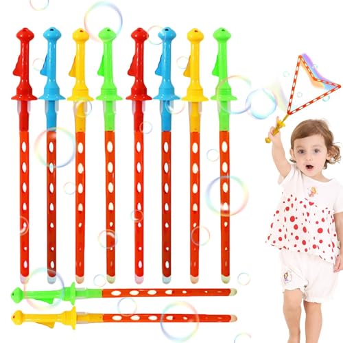 lyanny Seifenblasen-Stick, großes Seifenblasen-Zauberstab-Set - 10 Stück Seifenblasen-Sticks, Seifenblasenspielzeug,Ideale Partygeschenke, Cartoon-Sommerspielzeug für Kinder im Freien, drinnen und im von lyanny