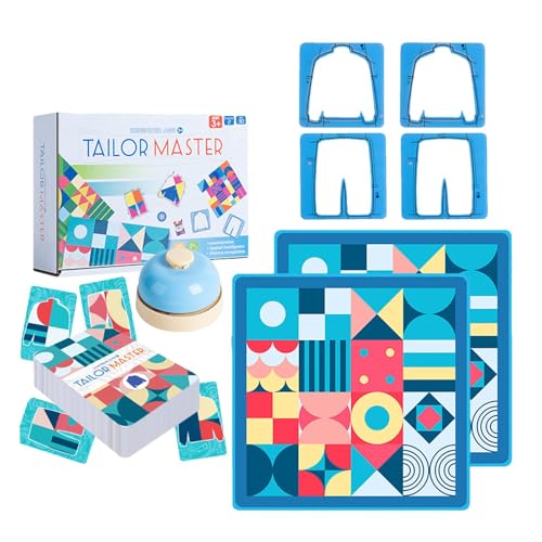 lyanny Tailor Master Game, Farbanpassungsspiel, pädagogisches Sortierspielzeug, Frühpädagogisches Spielzeug, Formanpassungs-Puzzlespiel für Mädchen, Kinder, Erwachsene von lyanny