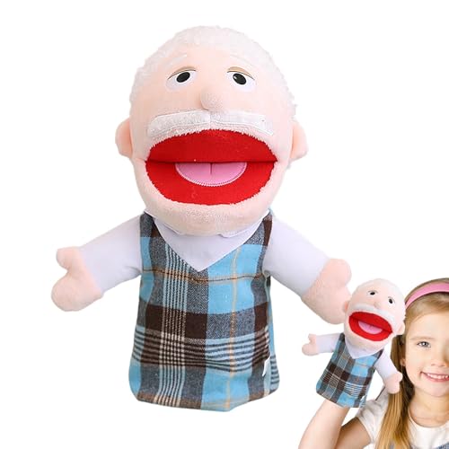 lyanny Vorschul-Familienpuppe,Familien-Handpuppen | Schulheimpuppe,Weiche Plüschpuppe zum Geschichtenerzählen, Theatershow-Puppe mit beweglichem Mund für Mädchen und von lyanny