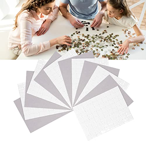 6 Set Puzzlerohlinge, Sublimation Leere Puzzle Thermotransfer Wasserfestes Weißes Papier, 80 Stück Je Set für Weihnachten, Valentinstag oder Geburtstage 14.5 x 20cm von lyrlody