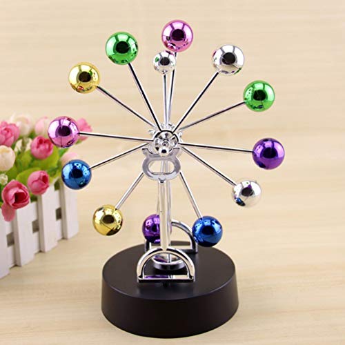 lyrlody Perpetuum Mobile Dekoration, Universe Electronic Perpetuum Mobile, Physik Mechanik Wissenschaft Spielzeug, Art Universe, Revolving Ball Rotation, Balance Balls Desk Toy Home Office Decor von lyrlody