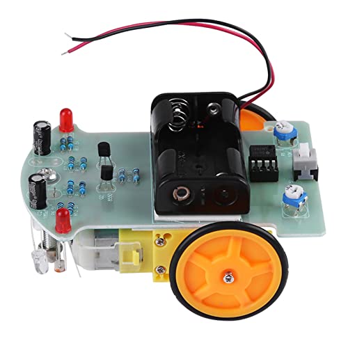 lyrlody Smart Car Chassis Kit, Smart-Car-Bausatz Zum Selbermachen Intelligente Tracking-Autokomponenten, Smart Car Robotfür Bildungs Und Spaßprojekte von lyrlody