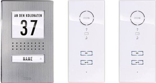 M-e modern-electronics ADV 112 WW Audio Vistadoor Türsprechanlage Kabelgebunden Komplett-Set 1 Fami von m-e modern-electronics