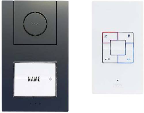 M-e modern-electronics Vistus AD ALU 4010A Vistus Türsprechanlage Kabelgebunden Komplett-Set 1 Fami von m-e modern-electronics