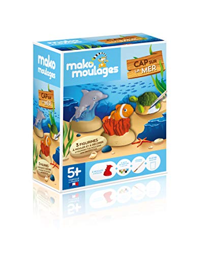 Mako Moulages 39048 Cap sur la mer 3 moules Kreatives Kit, Meerestiere von mako moulages