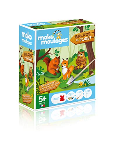 Mako Moulages 39049 Balade en Forêt 3 moules Kreatives Kit, Waldtiere von mako moulages