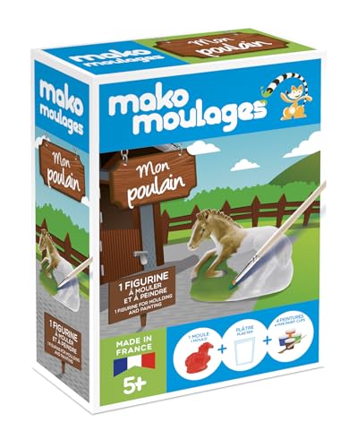 mako moulages Bastelset zum Formen und Bemalen von Gips mit 1 Fohlen einzeln – für Kinder ab 5 Jahren – 39110, Mehrfarbig mako moulages Bastelset zum Formen und Bemalen von Gips mit 1 Fohlen einzeln – für Kinder ab 5 Jahren – 39110, Mehrfarbig von mako moulages