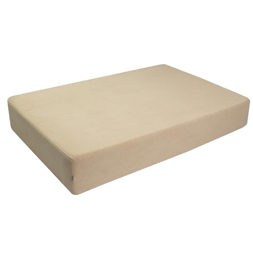 malwim Cord Hüpfmatratze für Kinder – 107x70x7cm | Indoor Sprungmatte – Made in Germany | Weich, Sicher & Langlebig | moderner Cordbezug Beige von malwim