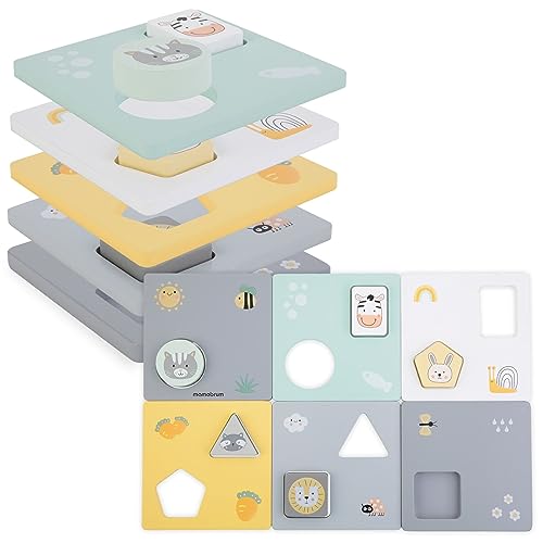 Mamabrum, Montessori Holz-Plakent, Puzzlespiel - Formen und Farben, 6 Holzplane, Tierdruck-Steine, für Kinder ab 2 Jahren holzpuzzle Kinder steckpuzzle Holz ab 2 Jahre Mamabrum, Montessori Holz-Plakent, Puzzlespiel - Formen und Farben, 6 Holzplane, Tierdruck-Steine, für Kinder ab 2 Jahren holzpuzzle Kinder steckpuzzle Holz ab 2 Jahre von mamabrum