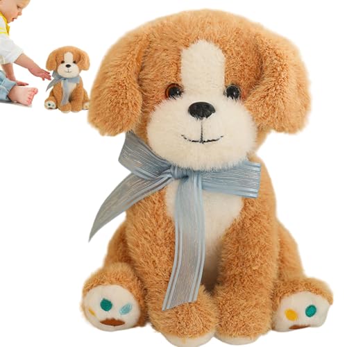 manhegari Gefüllter Tierhund, Hund Plüschpuppe - Kuschelige Plüschpuppen Huggable Animal Toy,Bequeme Bunte Kinder entzückender Begleiter für Ostern, Thanksgiving, Kindertag von manhegari