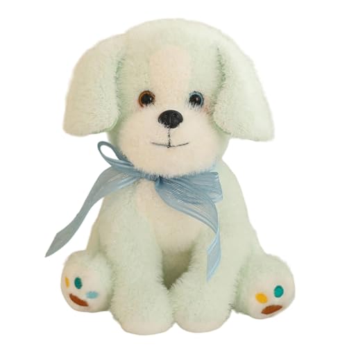 manhegari Gefüllter Welpenhund Plüsch, ausgestopfter Tierhund - Kuschelige Plüschpuppen Huggable Animal Toy - Bequeme Bunte Kinder entzückender Begleiter für Ostern, Thanksgiving, Kindertag von manhegari