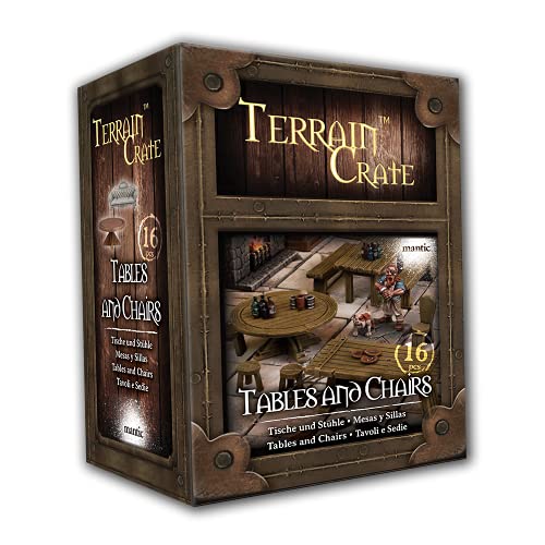 Mantic Spiele – Terrain Crate – Tische und Stühle – MGTC167 von mantic