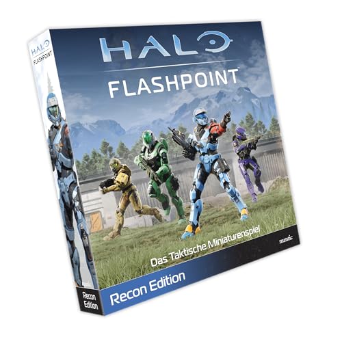 mantic Halo Flashpoint Recon Edition - deutsche Verison - taktisches Miniaturenspiel, 8 Spartan‑Modelle, Pappgelände, Spielmatte, Würfel, Tabletop-Brettspiel für ab 12 Jahren mantic Halo Flashpoint Recon Edition - deutsche Verison - taktisches Miniaturenspiel, 8 Spartan‑Modelle, Pappgelände, Spielmatte, Würfel, Tabletop-Brettspiel für ab 12 Jahren von mantic