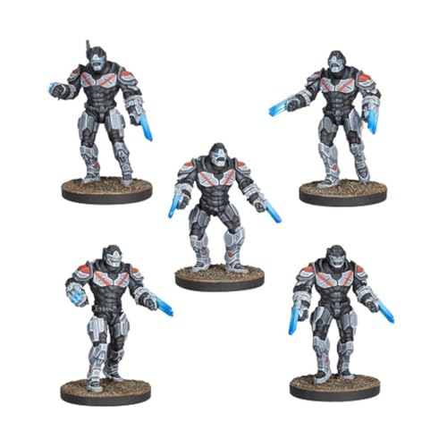 mantic Spiele Enforcer Assault Team mit Phasenkrallen MGFFE302 Modelle werden unmontiert und unlackiert geliefert. von mantic