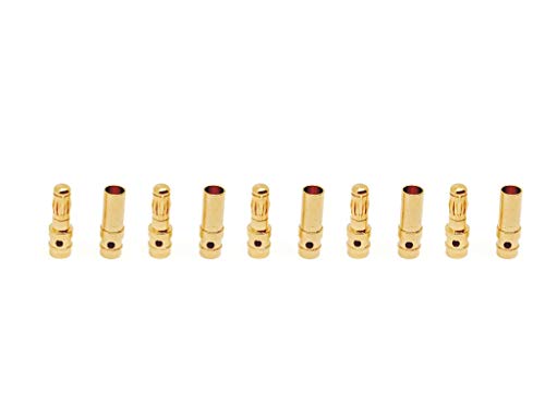 marfitec © 5 Paar (10 Stück) Goldkontaktstecker 3.5 mm Goldverbinder (Stecker/Buchse) von marfitec