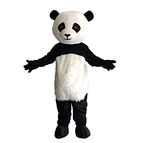 Kostüm Pandabär aus Plüsch für Erwachsene, Cartoon, Halloween, Party-Anzug von mascotshop