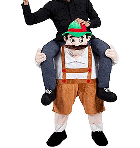 mascotshop Halloween-Maskottchen Me Guy Ride On Bier Oktoberfest Kostüm Reiten on Kostüm von mascotshop