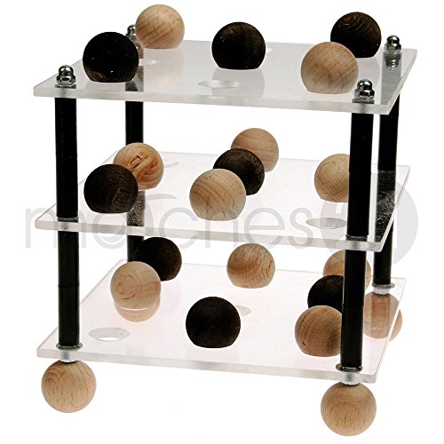 matches21 HOME & HOBBY Tic-Tac-Toe 3D DIY Holz Bastelset für Kinder ab 12 Jahren Spiel-Bausatz von matches21 HOME & HOBBY