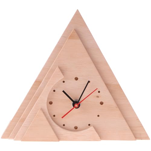 matches21 Design-Uhr 23x20x4 cm Holz Bausatz f. Kinder Werkset Bastelset ab 11 Jahren von matches21 HOME & HOBBY