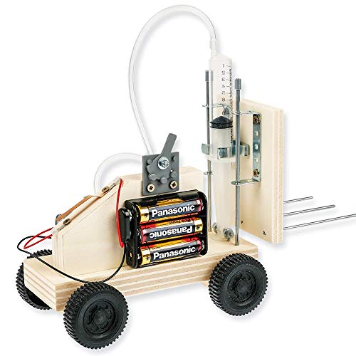 matches21 HOME & HOBBY Hubstapler DIY Holz Bastelset für Kinder ab 11 Jahren mit Elektro Pneumatik & E-Kompressor von matches21 HOME & HOBBY