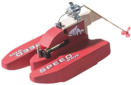 matches21 HOME & HOBBY Motorboot Speedboot Rennboot DIY Holz Bastelset für Kinder ab 10 Jahren Elektro-Bausatz von matches21 HOME & HOBBY