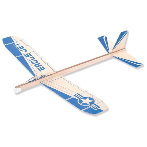 matches21 Segelflieger Gleiter Flugzeug Segler Segelflugzeug 29 cm Bausatz 1 STK. Kinder Werkset Bastelset ab 8 Jahren von matches21 HOME & HOBBY