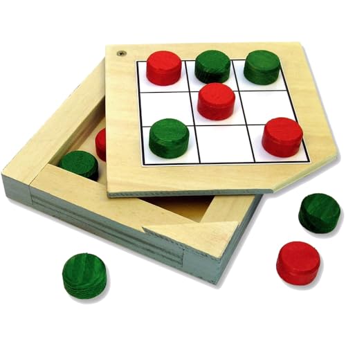 matches21 HOME & HOBBY Tic Tac Toe DIY Holz Bastelset für Kinder ab 10 Jahren als Geschicklichkeitsspiel von matches21 HOME & HOBBY