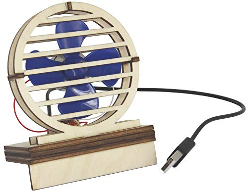 matches21 HOME & HOBBY USB Ventilator DIY Holz Bastelset für Kinder ab 10 Jahren Tischventilator mit Elektroantrieb von matches21 HOME & HOBBY