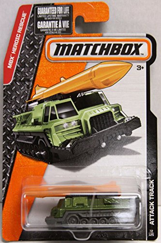 ATTACK TRACK (GREEN) MBX HEROIC RESCUE Matchbox 1:64 Maßstab Basic Die-Cast Fahrzeug #72 of 125 von Mattel