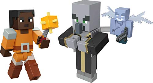 Minecraft Dungeons 3.25" Figures 2-Pk Battle Figures, Great for Playing, Trading, and Collecting, Action and Battle Toy for Boys and Girls Age 6 and Older von Mattel