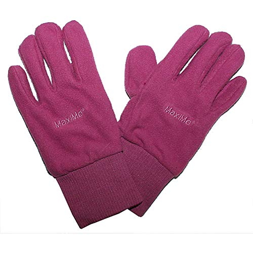 maximo Kids Fleece Fingerhandschuh beere (122/128 (Gr 4)) von maximo