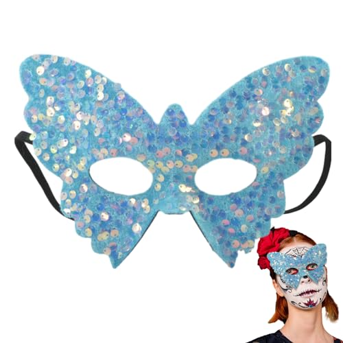 maxpo Maskerade Half Face Bling Maskerade Gesicht für Frauen Mädchen Cosplay Spiel Bühnenshow von maxpo