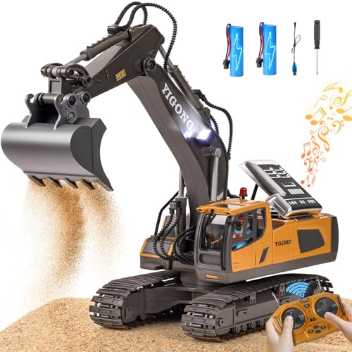 maysida Ferngesteuerter Bagger Spielzeug mit Licht & Sound für Jungen 3-12 Jahre, 2,4 GHz Rechargeable RC Bagger mit Metallschaufel & 680°Drehung für Kinder, Jungen Geschenk für Geburtstag/Weihnachten maysida Ferngesteuerter Bagger Spielzeug mit Licht & Sound für Jungen 3-12 Jahre, 2,4 GHz Rechargeable RC Bagger mit Metallschaufel & 680°Drehung für Kinder, Jungen Geschenk für Geburtstag/Weihnachten von maysida