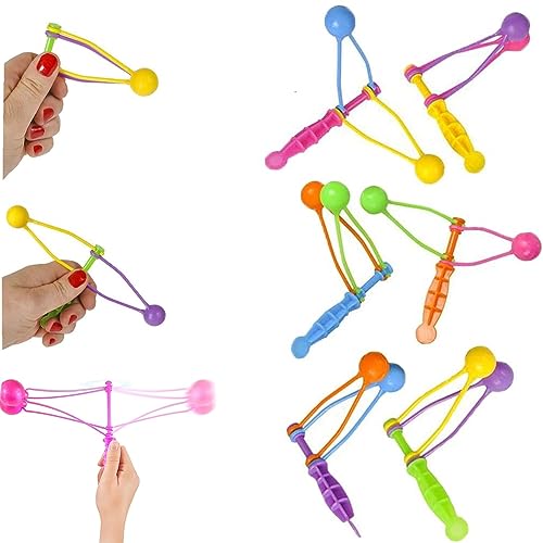 Klacker Spielzeug,Bunte Klacker Klacker Kugelspiel|Sammelbares Spielzeug Clackers Balls String Rope Popper Klopfer Whackers Noise Maker Spielzeug für Kinder (6 Stück/Farbe zufällig) von mciskin