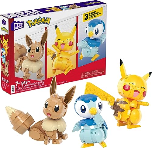 Set Trio Figuren Pokemon zum Bauen von mega