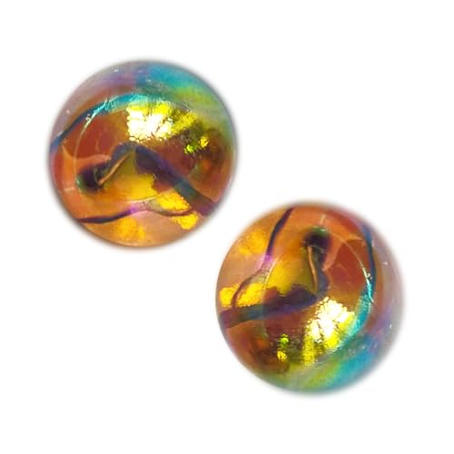 MesPerles 2 Kugeln Limonade – Glaskugel 35 mm MesPerles 2 Kugeln Limonade – Glaskugel 35 mm von mesbilles