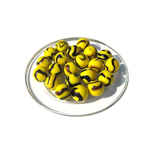 mesbilles MeineMurmeln - 25 Murmeln Biene 16 mm GlasMurmeln mesbilles MeineMurmeln - 25 Murmeln Biene 16 mm GlasMurmeln von mesbilles