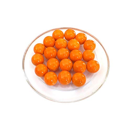 MeineMurmeln - 25 Murmeln Orange Perle 16 mm GlasMurmeln von mesbilles