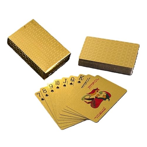 mhyGlayleure PVC Playing Cards Plastic Waterproof Poker Tarot Card Deck Metal Thickened Paper Cards von mhyGlayleure