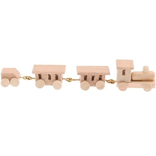 Miniaturen für Puppenhäuser und Wichtelstuben oder Geschenkgutscheine · DIY Miniwelt · Holz-Eisenbahn, 9 x 1 x 1,5 cm von miamiXa