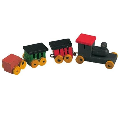Miniaturen für Puppenhäuser und Wichtelstuben oder Geschenkgutscheine · DIY Miniwelt · Holzeisenbahn 8 cm 4-teilig von miamiXa