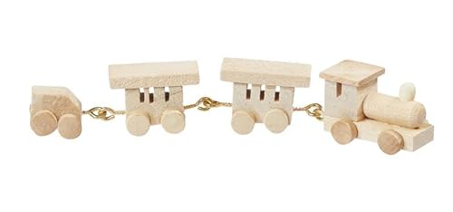 Miniaturen für Puppenhäuser und Wichtelstuben oder Geschenkgutscheine · DIY Miniwelt · Mini-Holzeisenbahn 9,7 x 1,8 x 1,1 cm Natur von miamiXa