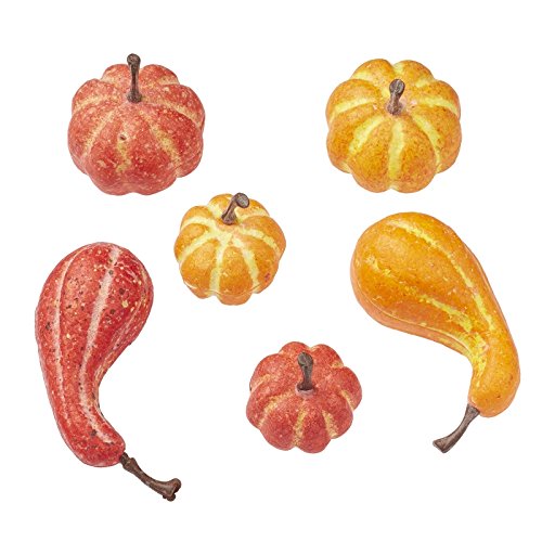 Miniaturen für Puppenhäuser und Wichtelstuben oder Geschenkgutscheine · DIY Miniwelt · Kürbisse ca. 2,5-5 cm, Btl. 12-teilig Miniaturen für Puppenhäuser und Wichtelstuben oder Geschenkgutscheine · DIY Miniwelt · Kürbisse ca. 2,5-5 cm, Btl. 12-teilig von miamiXa