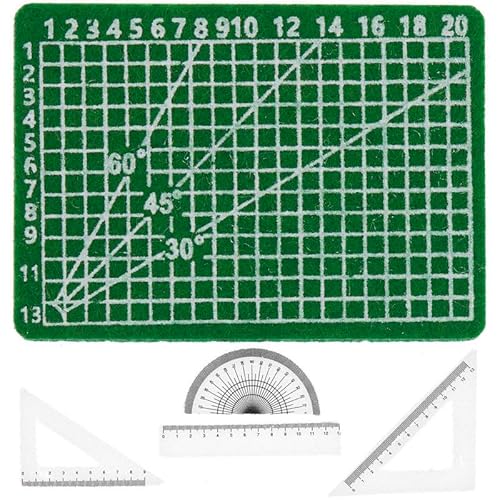 Miniaturen für Puppenhäuser und Wichtelstuben oder Geschenkgutscheine · DIY Miniwelt · Schneidematte und Lineale 5-teilig von miamiXa