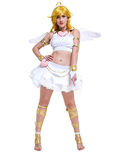 Miccostumes Damen Panty Cosplay Kostüm (weiß, klein) von miccostumes