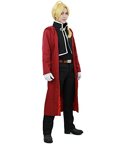 Miccostumes Herren Edward Elric Cosplay groß Rot und Schwarz Miccostumes Herren Edward Elric Cosplay groß Rot und Schwarz von miccostumes