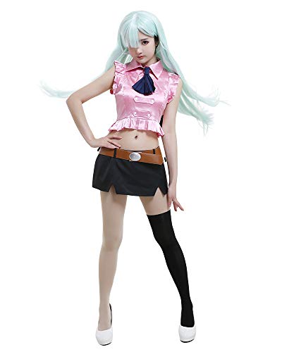 miccostumes Damen Anime Cosplay Kostüm mit Krawatte und Socke WS von miccostumes