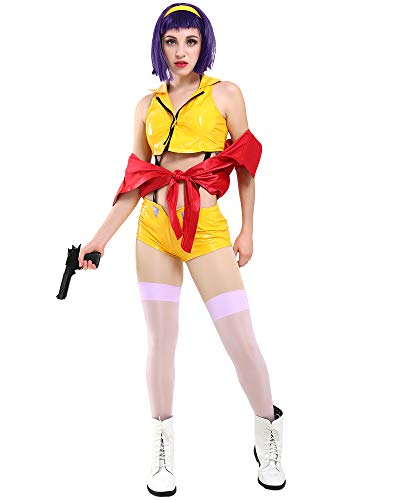 miccostumes Damen Kostüm Faye Valentine Cosplay Kostüm Outfit - Mehrfarbig - Medium von miccostumes