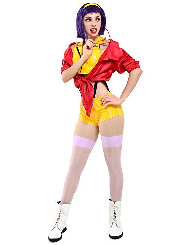 miccostumes Damen Kostüm Faye Valentine Cosplay Kostüm Outfit - Mehrfarbig - Small von miccostumes